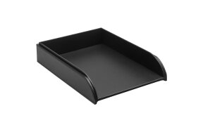 LETTER TRAY OSCO FAUX LEATHER BLACK